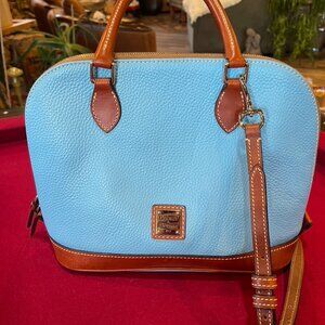 Dooney & Burke Pebble Grain Zip Domed Satchel